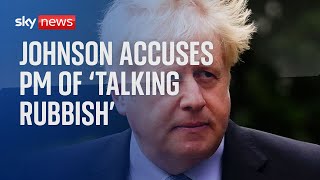 Boris Johnson says Rishi Sunak is talking rubbish [upl. by Aundrea]