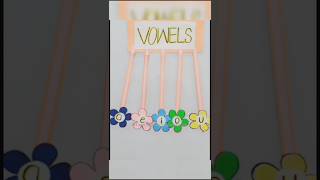 Easy vowels chart ideas vowels chart diy craftideas classroom decorating ideas shortsvideo [upl. by Sinnod388]