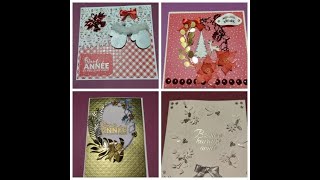 Tuto scrap  Cartes de Voeux 😀 Rapide et facile [upl. by Singer42]