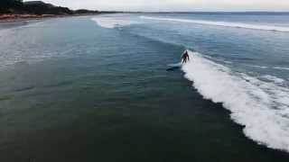 Surf DRONE seminyak beach BALI padma double6 longboard retro [upl. by Roseann]