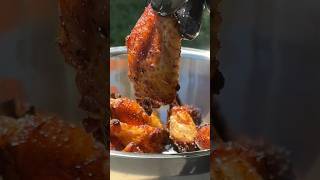 Easy Crispy Chicken Wings On The Pellet Grill [upl. by Margette]