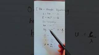 De broglie equation chemistry science educationwithart [upl. by Barbee]