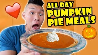 Pumpkin Pie MEALS for BREAKFAST LUNCH  DINNER  Life After College Ep 657 [upl. by Annij]