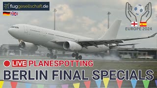 ⚽ LIVE Fußballfan Planespotting Berlin BER Airport  Special Arrivals Sonntag 1472024 [upl. by Braun]