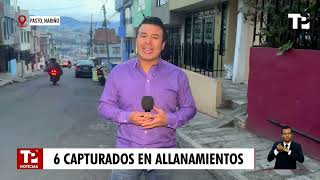 Cuatro allanamientos en Nariño dejan seis capturados [upl. by Adlig]