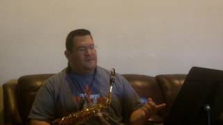 20162017 TMEA AllState Saxophone Etude 1 TUTORIAL [upl. by Nauqes]