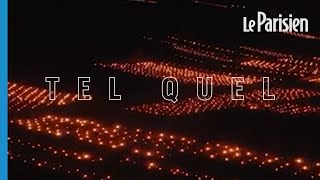 Les images spectaculaires de milliers de feux allumés pour réchauffer les vignes [upl. by Arais]