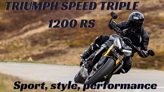 ESSAI  TEST DE LICONE TRIUMPH SPEED TRIPLE 1200 RS 2021 SUR ROUTE DE MONTAGNE [upl. by Sukin]