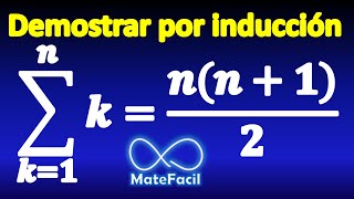 01 Demostración por inducción Suma de naturales Suma Gaussiana [upl. by Resiak]