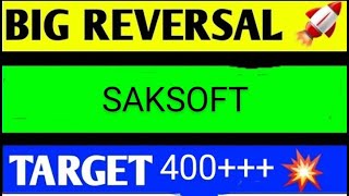 SAKSOFT SHARE LATEST NEWS TODAYSAKSOFT SHARE ANALYSISSAKSOFT SHARE TARGETSAKSOFT SHARE NEWS TODAY [upl. by Salahcin]