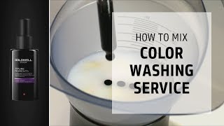 Mixing a Color Washing Service with Pure Pigments  How to Mix  Goldwell Education Plus [upl. by Nesiaj]