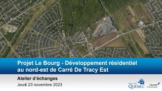 Développement résidentiel dans la partie nordest du Carré De Tracy Est [upl. by Richardson]