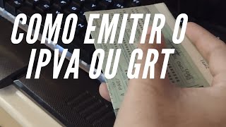 Como tirar o IPVA ou GRT em 2024 RJ [upl. by Yor]