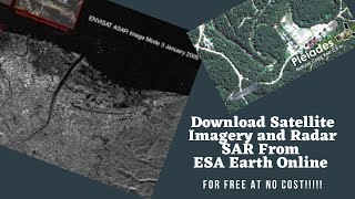 Download Satellite Imagery and Radar Data from ESA Earth Online for Free No Cost No Fee [upl. by Sharman718]