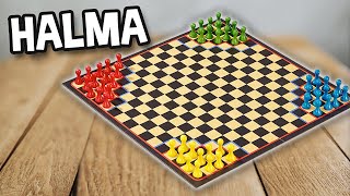 HALMA für Anfänger  Spielregeln TV Spielanleitung Deutsch  Quadratisches Halma [upl. by Nirrac]