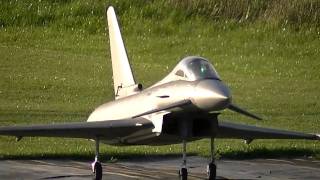 Eurofighter Typhoon Twin 127mm EDF RC Jet Action 2 [upl. by Kaine]