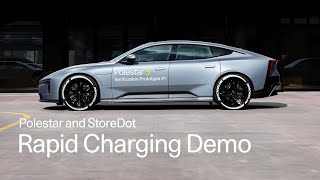 Charging a Polestar 5 prototype from 1080 in 10 minutes  Polestar [upl. by Irmo]