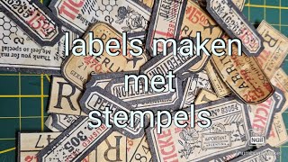 labels maken met stempels [upl. by Carlstrom]