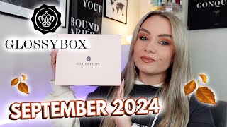 GLOSSYBOX SEPTEMBER 2024 UNBOXING ✨ AUTUMN GLOW 🍂  MISS BOUX [upl. by Erbma]