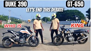 GT650 VS Duke390  Wobble Problem  RED ROSTER 🔥heydeerajgt650duke390tamilmotovlogger [upl. by Anyzratak]