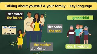 Learn German  Talking about yourself amp your family Key language [upl. by Wong450]