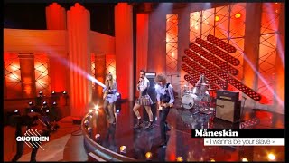 Måneskin  I wanna be your slave  exclusively for Quotidien French TV [upl. by Ronna]