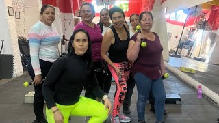 Clase de cardio con pesas para bajar de peso y tonificar en casa en poco tiempo [upl. by Thalia]