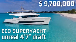 9700000 LeVen 90 SHALLOW DRAFT SUPERYACHT  exclusive WALKTHROUGH outtakes at the end [upl. by Ardith]