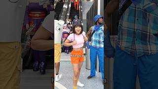 not the map 😭 dora swiper dominicandora doradominicana animeexpo funny [upl. by Clementi]