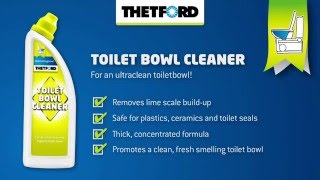 Thetford Toilet Bowl Cleaner  Protects plastics ceramics and toilet seals [upl. by Teragramyram]