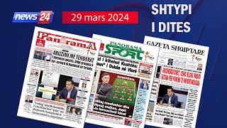 29 mars 2024 quotShtypi i ditesquot në News24  quotKoha për tu zgjuarquot në studio Edvin Peçi [upl. by Adara]