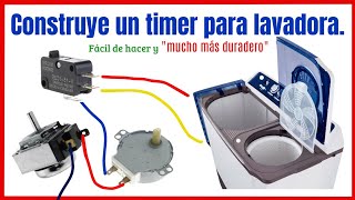 Cómo hacer un Timer para lavadora ✅ Mucho MAS DURADERO que los originales Fácil y económico [upl. by Rayle]