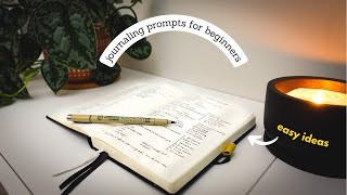 What I write in my bullet journal  prompts for beginners [upl. by Siekram697]