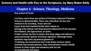 Chapter 6  Science Theology Medicine  Science and Health by Mrs Eddy [upl. by Euqinobe]