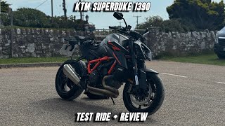 KTM SUPER DUKE 1390 R  Test Ride amp Review [upl. by Narbig55]