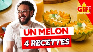 Idées de recettes avec un melon 🍈 [upl. by Elyod]