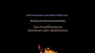 Windows 10 Positionsdienst aktivieren oder deaktivieren [upl. by Refinne]