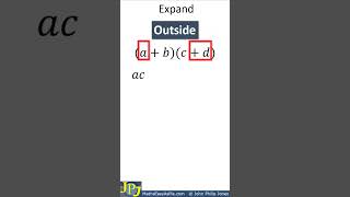 Expand Brackets using FOIL 1 maths algebra expandingbrackets mathematics math FOIL [upl. by Orvan]