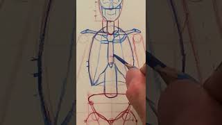 Drawing the Rib Cage positioning the Ribs figuredrawing drawing anatomy [upl. by Eiramassenav]