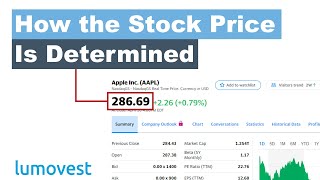 How is the Stock Price Determined  Stock Market for Beginners Part 1  Lumovest [upl. by Abdel143]