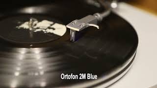 Ortofon 2M Blue vs Audiotechnica ATVM95E Voice color compare [upl. by Eatnuhs757]