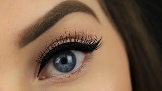 How To Apply False Eyelashes for Beginners Two Techniques [upl. by Mak]