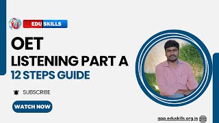 Edu Skills OET Listening 🌹12 Essential Steps for OET Listening Part A 🌹 OET made easy [upl. by Paulie]