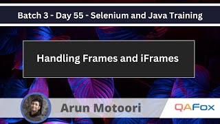 Handling Frames and iFrames in Selenium Java Selenium Java Training 55 [upl. by Llenrad102]