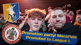 Mansfield Promoted to League 1 Match day vlog [upl. by Wolsky205]