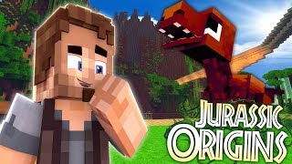 Jurassic World Origins 4 quotTAMING RAPTORSquot Dinosaur Mod Minecraft Roleplay [upl. by Anerda]