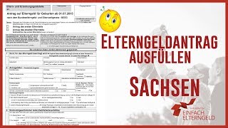 Elterngeld Antrag ausfüllen  Sachsen [upl. by Fronnia]