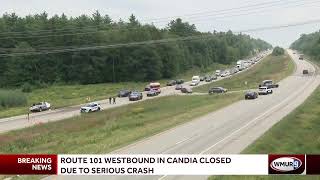 BREAKING Route 101 westbound in Candia closed [upl. by Nirrat]