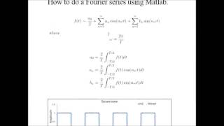 How to find Fourier Series in Matlab [upl. by Wheelwright23]