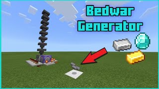 How to make Bedwars Generator in Minecraft  Working no mods [upl. by Arremat]